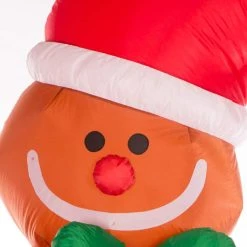 Promo π Glitzhome® 8ft. LED Inflatable Gingerbread Man π 9 Promo π Glitzhome® 8ft. LED Inflatable Gingerbread Man π -Glitzhome Sales D254199S 3