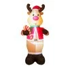 Cheap 🔥 Glitzhome® 8ft. LED Inflatable Reindeer 👍 -Glitzhome Sales D254202S 1