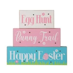Brand new ❤️ Glitzhome® 12" Easter LED Lighted Wooden & Metal Block Word Sign 🥰 -Glitzhome Sales D263006S 6