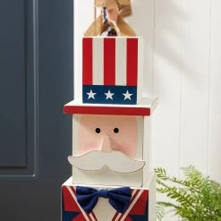 Flash Sale ❤️ Glitzhome® 24" Double Sided Wooden Easter Porch Décor ⭐ -Glitzhome Sales D263009S 5