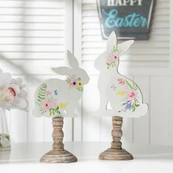 Brand new π Glitzhome® 12.5" Easter Wooden Bunny Table Décor Set π 11 Brand new π Glitzhome® 12.5" Easter Wooden Bunny Table Décor Set π -Glitzhome Sales D263010S 3