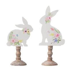Brand new π Glitzhome® 12.5" Easter Wooden Bunny Table Décor Set π 12 Brand new π Glitzhome® 12.5" Easter Wooden Bunny Table Décor Set π -Glitzhome Sales D263010S 4