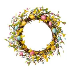 Flash Sale 💯 Glitzhome® 22" Easter Egg Wreath 👏
