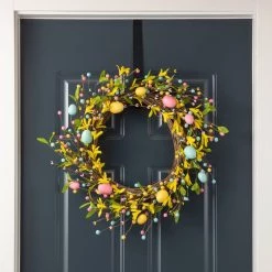Flash Sale 💯 Glitzhome® 22" Easter Egg Wreath 👏 -Glitzhome Sales D263012S 4