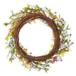 Flash Sale 💯 Glitzhome® 22" Easter Egg Wreath 👏 -Glitzhome Sales D263012S 8