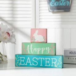 Best Sale π Glitzhome® 9.5" Wooden Easter Block Table Décor π 12 Best Sale π Glitzhome® 9.5" Wooden Easter Block Table Décor π -Glitzhome Sales D263015S 3