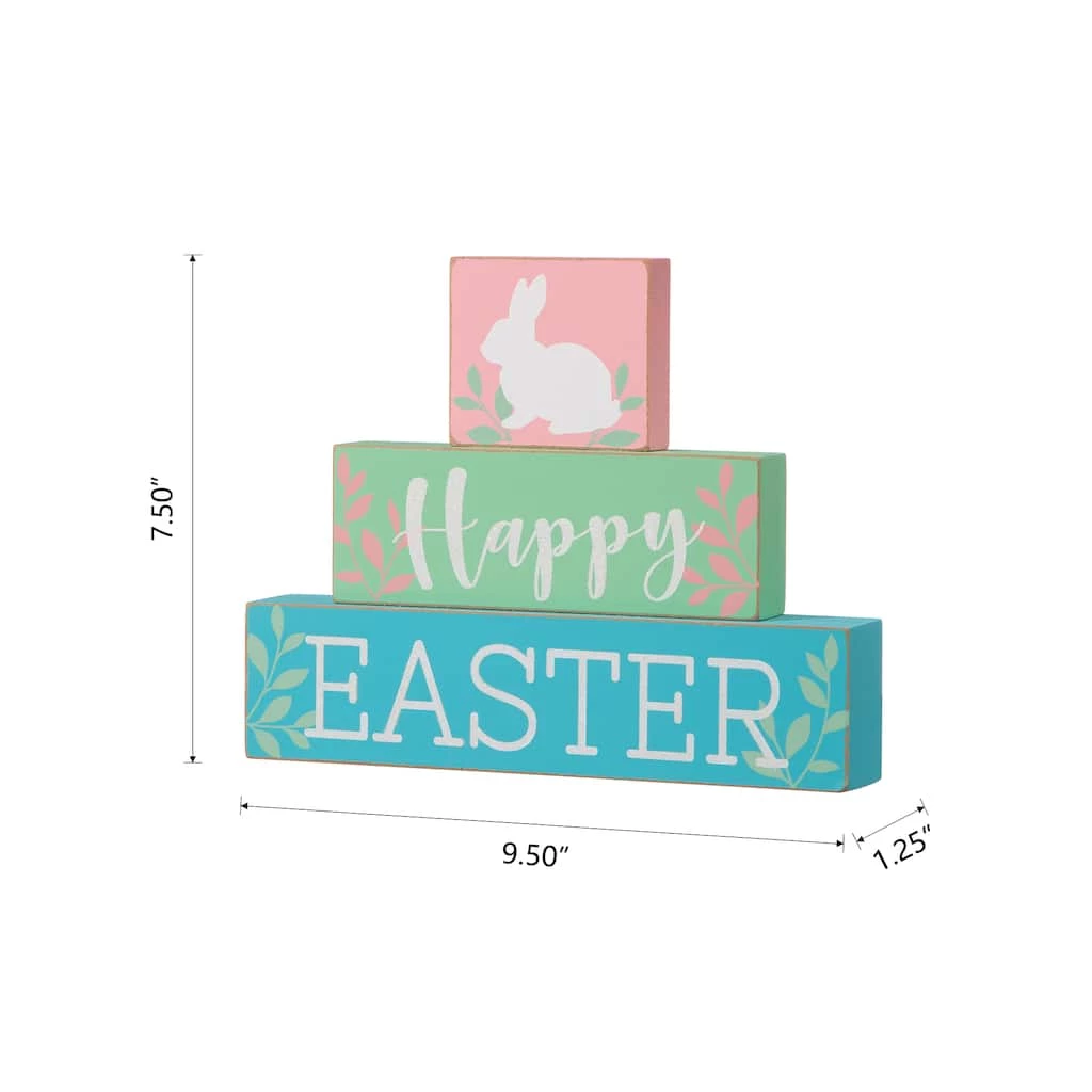 Best Sale π Glitzhome® 9.5" Wooden Easter Block Table Décor π 10 Best Sale π Glitzhome® 9.5" Wooden Easter Block Table Décor π - Image 8