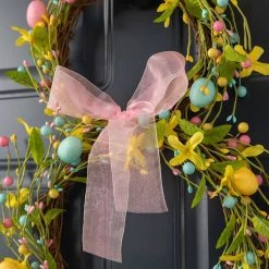 Cheapest π€© Glitzhome® 25" Easter Bunny Shaped Wreath with Eggs & Satin Ribbon Bow π 14 Cheapest π€© Glitzhome® 25" Easter Bunny Shaped Wreath with Eggs & Satin Ribbon Bow π -Glitzhome Sales D263069S 5