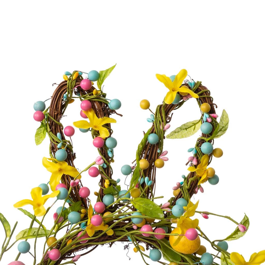 Cheapest π€© Glitzhome® 25" Easter Bunny Shaped Wreath with Eggs & Satin Ribbon Bow π 8 Cheapest π€© Glitzhome® 25" Easter Bunny Shaped Wreath with Eggs & Satin Ribbon Bow π - Image 6
