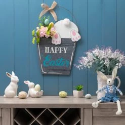 Top 10 👍 Glitzhome® 18" Easter Wooden Bunny Eggs Wall Décor 🛒 -Glitzhome Sales D263072S 2