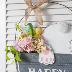 Top 10 👍 Glitzhome® 18" Easter Wooden Bunny Eggs Wall Décor 🛒 -Glitzhome Sales D263072S 5