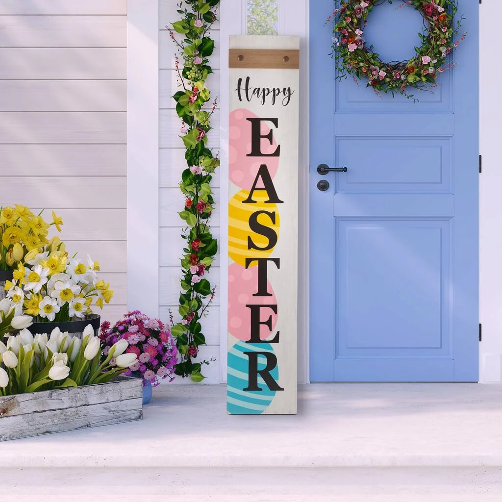 Cheap 🥰 Glitzhome® 42" Wooden Happy Easter Porch Sign 🧨 4 Cheap 🥰 Glitzhome® 42" Wooden Happy Easter Porch Sign 🧨 - Image 2