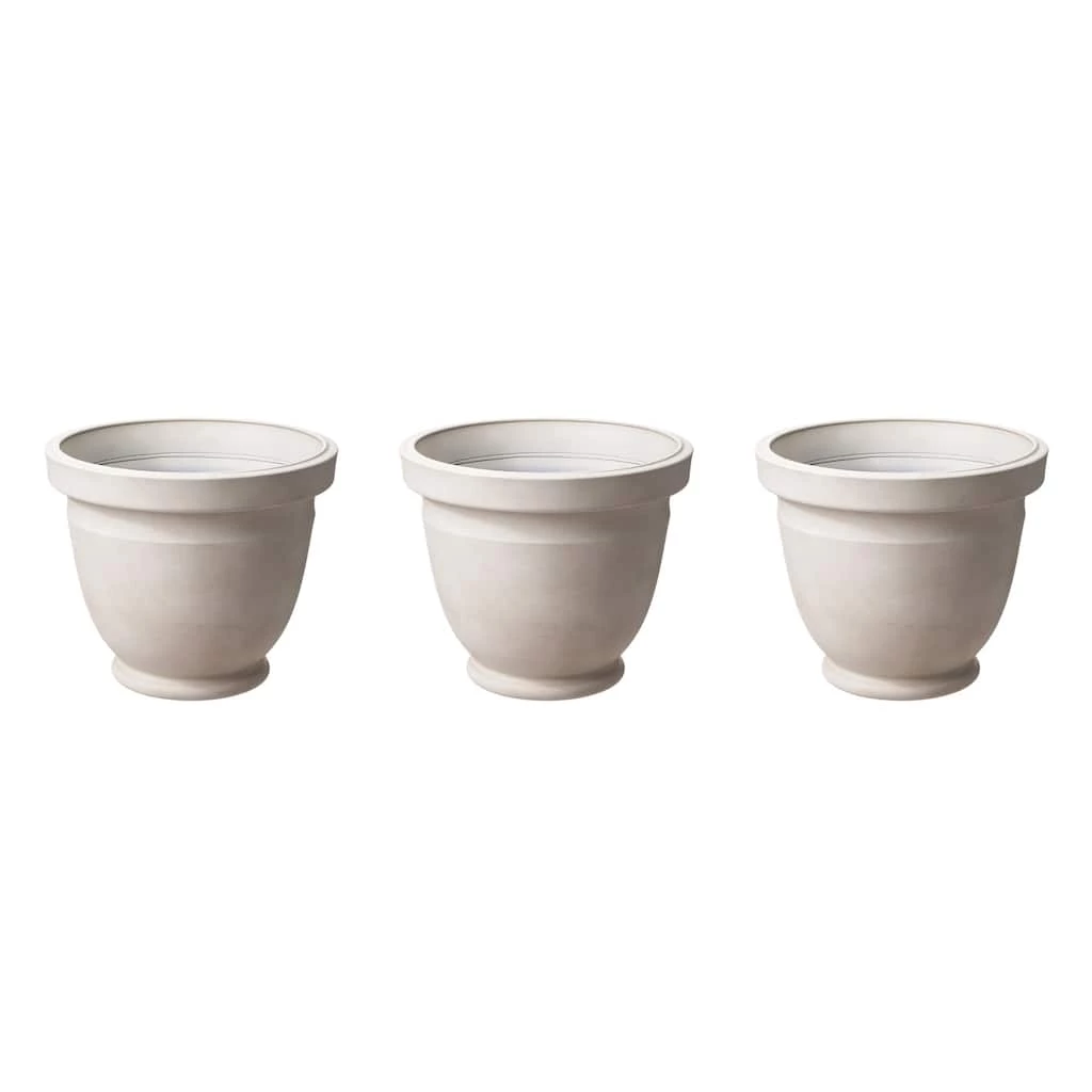 Flash Sale ❤️ Glitzhome® 13" Eco-Friendly Faux Ceramic Pot Planter, 3ct. 🤩 3 Flash Sale ❤️ Glitzhome® 13" Eco-Friendly Faux Ceramic Pot Planter, 3ct. 🤩
