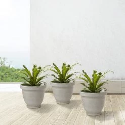 Flash Sale ❤️ Glitzhome® 13" Eco-Friendly Faux Ceramic Pot Planter, 3ct. 🤩 12 Flash Sale ❤️ Glitzhome® 13" Eco-Friendly Faux Ceramic Pot Planter, 3ct. 🤩 -Glitzhome Sales D266602S 3