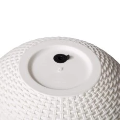 Promo ✔️ Glitzhome® 30" Solar Lighted White Plastic Hanging Planter 😀 -Glitzhome Sales D266610S 8