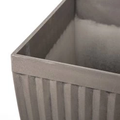 Wholesale π Glitzhome® Brown Eco-Friendly Oversized Faux Concrete Square Fluted Pot Planter Set π 16 Wholesale π Glitzhome® Brown Eco-Friendly Oversized Faux Concrete Square Fluted Pot Planter Set π -Glitzhome Sales D266611S 7