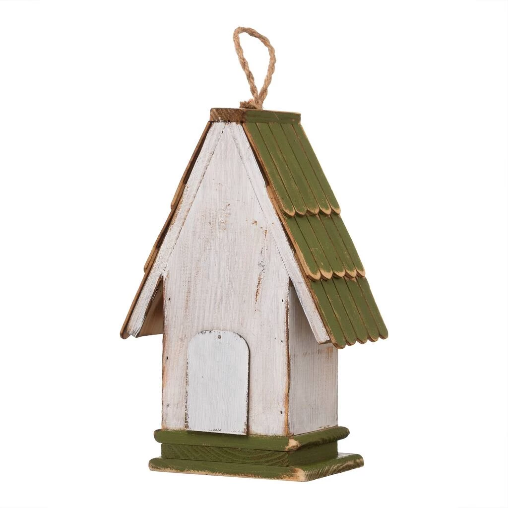 Wholesale π Glitzhome® 11" Hanging Wood Green Roof Garden Decorative Birdhouse 𧨠9 Wholesale π Glitzhome® 11" Hanging Wood Green Roof Garden Decorative Birdhouse 𧨠- Image 7