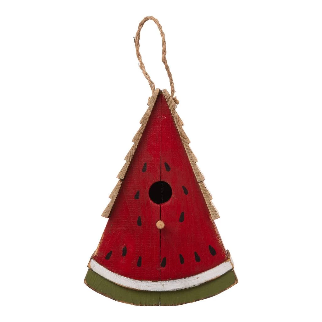New π₯° Glitzhome® 11" Hanging Wood Watermelon Garden Decorative Birdhouse π 8 New π₯° Glitzhome® 11" Hanging Wood Watermelon Garden Decorative Birdhouse π - Image 6