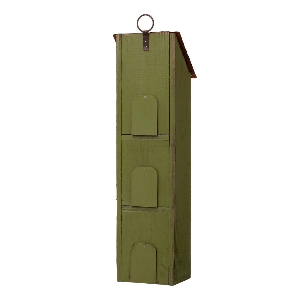 Best deal π₯° Glitzhome® 18" Green Window-Blinds Distressed Solid Wood Birdhouse π 7 Best deal π₯° Glitzhome® 18" Green Window-Blinds Distressed Solid Wood Birdhouse π - Image 5