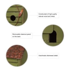 Best deal π₯° Glitzhome® 18" Green Window-Blinds Distressed Solid Wood Birdhouse π 15 Best deal π₯° Glitzhome® 18" Green Window-Blinds Distressed Solid Wood Birdhouse π -Glitzhome Sales D266635S 7