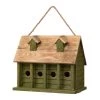 Hot Sale 🌟 Glitzhome® 14" Hanging Wooden Distressed Green Garden Birdhouse ✨ 1 Hot Sale 🌟 Glitzhome® 14" Hanging Wooden Distressed Green Garden Birdhouse ✨ -Glitzhome Sales D266640S 1