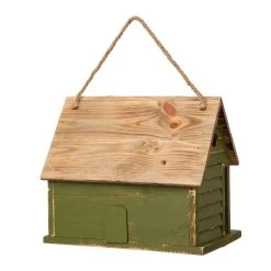 Hot Sale ๐ Glitzhome® 14" Hanging Wooden Distressed Green Garden Birdhouse โจ 14 Hot Sale ๐ Glitzhome® 14" Hanging Wooden Distressed Green Garden Birdhouse โจ -Glitzhome Sales D266640S 6