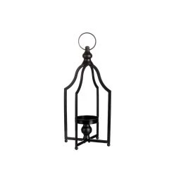 Best reviews of π 16.5" Modern Farmhouse Black Metal Candle Lantern by Glitzhome β€οΈ