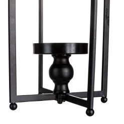 Best reviews of 😀 16.5" Modern Farmhouse Black Metal Candle Lantern by Glitzhome ❤️ -Glitzhome Sales D299643S 7