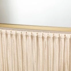 Best Sale 😀 Glitzhome® 47" Golden Metal Half Circle Modern Boho Wall Mirror with Tassels 😉 -Glitzhome Sales D299646S 6