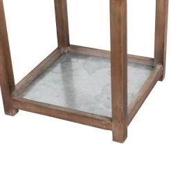 Budget ❤️ Farmhouse Brown Candle Lantern Set, 24.5" & 20" by Glitzhome ❤️ -Glitzhome Sales D299647S 8