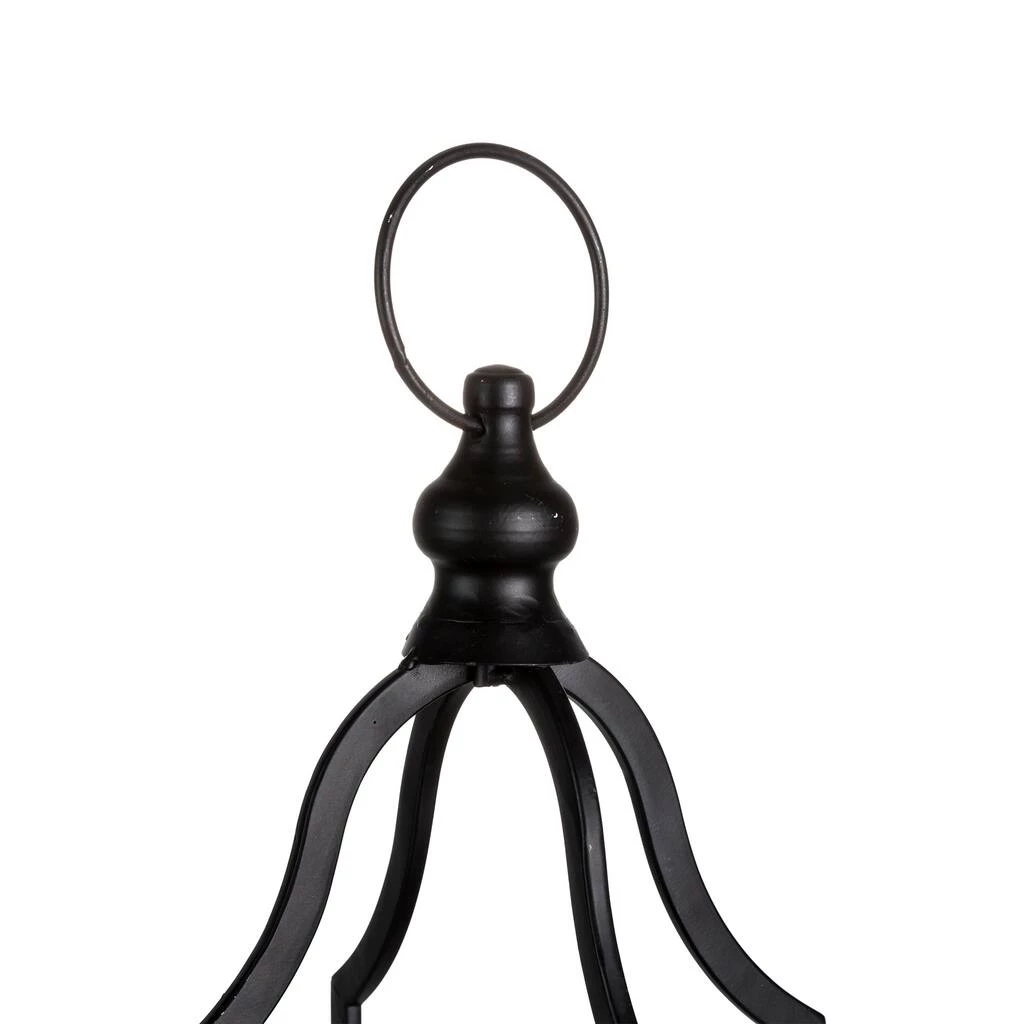 Hot Sale π€© 22" Modern Farmhouse Black Metal Candle Lantern by Glitzhome π 8 Hot Sale π€© 22" Modern Farmhouse Black Metal Candle Lantern by Glitzhome π - Image 6