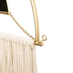 Brand new β Glitzhome® 47" Golden Metal Double Half Circle Modern Boho Hanging Mirror with Tassels π 13 Brand new β Glitzhome® 47" Golden Metal Double Half Circle Modern Boho Hanging Mirror with Tassels π -Glitzhome Sales D299658S 4