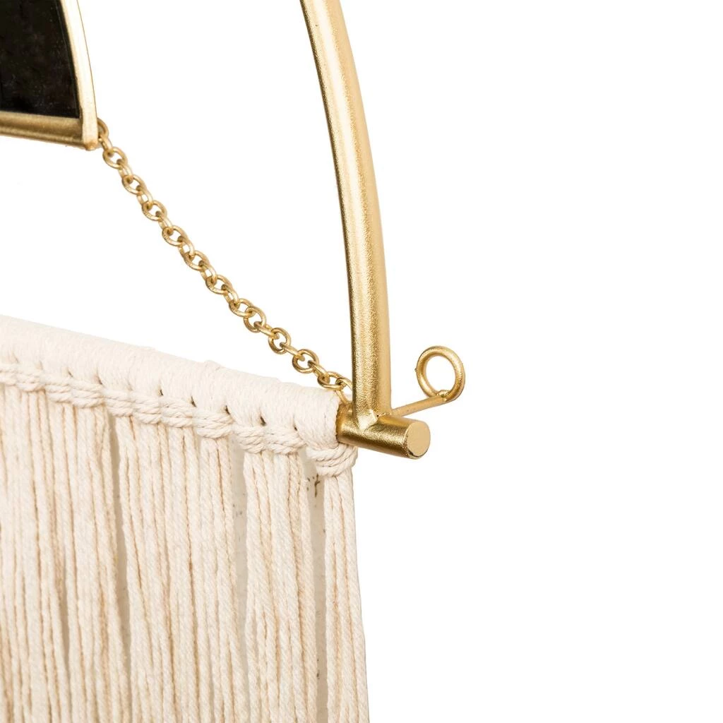 Brand new β Glitzhome® 47" Golden Metal Double Half Circle Modern Boho Hanging Mirror with Tassels π 6 Brand new β Glitzhome® 47" Golden Metal Double Half Circle Modern Boho Hanging Mirror with Tassels π - Image 4