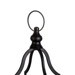 Flash Sale 🔔 Modern Farmhouse Black Metal Candle Lantern Set, 22" & 16.5" by Glitzhome 👍 -Glitzhome Sales D299661S 4