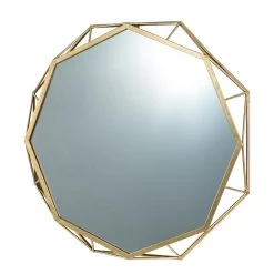 New ⌛ Glitzhome® 28" Octagon Golden Metal Wall Mirror 💯 -Glitzhome Sales D299663S 3