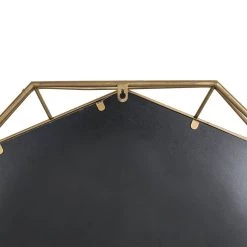 New ⌛ Glitzhome® 28" Octagon Golden Metal Wall Mirror 💯 -Glitzhome Sales D299663S 5