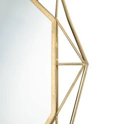 New ⌛ Glitzhome® 28" Octagon Golden Metal Wall Mirror 💯 -Glitzhome Sales D299663S 7