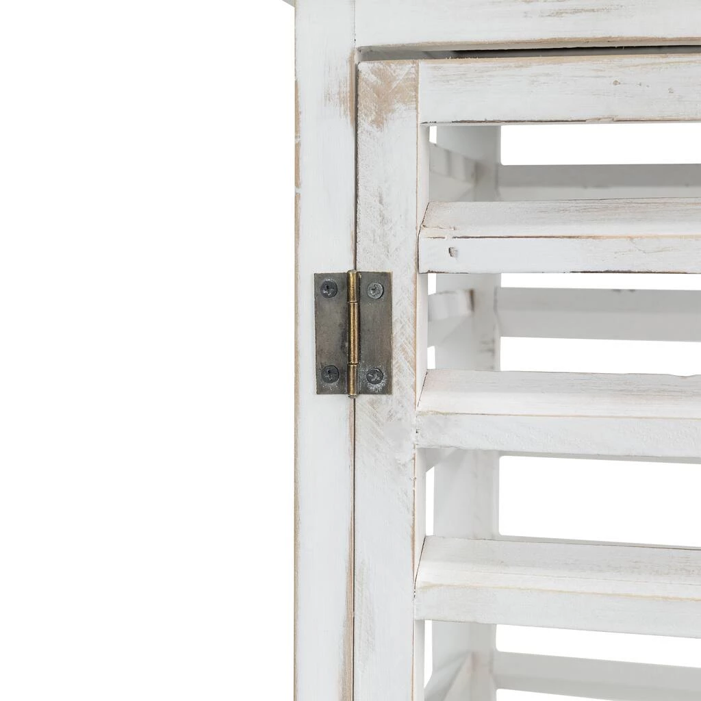 Budget β Modern Farmhouse White Wooden Shutter Lantern Set, 25.5" & 19" by Glitzhome π 9 Budget β Modern Farmhouse White Wooden Shutter Lantern Set, 25.5" & 19" by Glitzhome π - Image 7