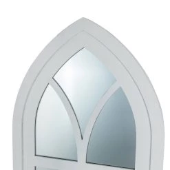 Top 10 😍 Glitzhome® 40" White Wooden Cathedral Windowpane Wall Mirror 🛒 -Glitzhome Sales D299671S 5