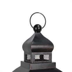 Best Pirce 🎉 Modern Farmhouse Wooden Lantern Set, 28.5" & 20.5" by Glitzhome 🎁 -Glitzhome Sales D299680S 6
