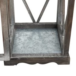 Best Pirce 🎉 Modern Farmhouse Wooden Lantern Set, 28.5" & 20.5" by Glitzhome 🎁 -Glitzhome Sales D299680S 7