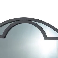 Best reviews of 😀 Glitzhome® 23" Black Metal Glass Round Wall Mirror 🔔 -Glitzhome Sales D299683S 5