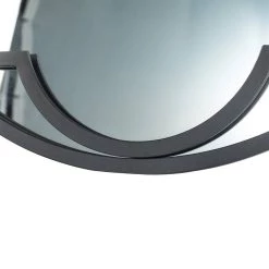 Best reviews of 😀 Glitzhome® 23" Black Metal Glass Round Wall Mirror 🔔 -Glitzhome Sales D299683S 6