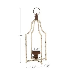 Best Sale 🎁 Glitzhome® 22" Farmhouse Distressed Metal Lantern, 2ct. ⭐ -Glitzhome Sales D299686S 7