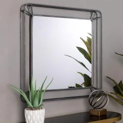 Coupon ⌛ Glitzhome® 29.5" Square Wall Mirror with Metal Frame ⌛ -Glitzhome Sales D299687S 4