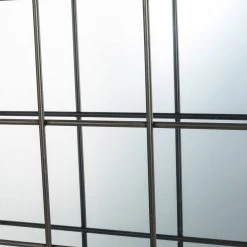 Hot Sale ✔️ Glitzhome® 31.5" Farmhouse Wooden & Metal Windowpane Rectangular Wall Mirror 🎉 -Glitzhome Sales D299689S 5