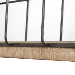 Hot Sale ✔️ Glitzhome® 31.5" Farmhouse Wooden & Metal Windowpane Rectangular Wall Mirror 🎉 -Glitzhome Sales D299689S 6