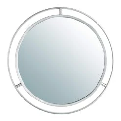 Best Sale 🔥 Glitzhome® 24" Deluxe Silver Round Wall Mirror 🎉