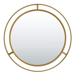 Cheap 🥰 Glitzhome® 28" Glam Gold Round Wall Mirror ❤️