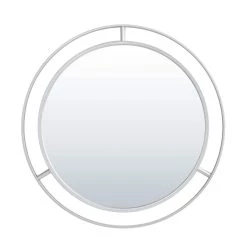 Promo π₯° Glitzhome® 28" Glam Silver Round Wall Mirror β